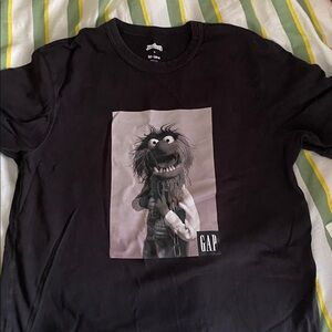 Disney Black T-Shirt with Muppets Logo